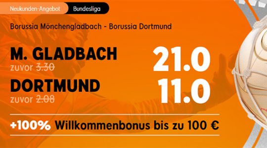 Glabach BVB Quoteboost bei 888sport Banner