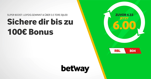 Betway Quotenboost RBL - B04