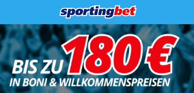 Sportingbet Willkommensbonus für Sportwetten