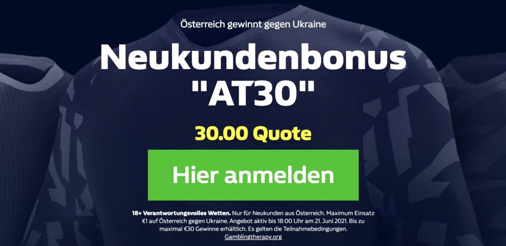 Quotenboost Ukraine gegen Oesterreich