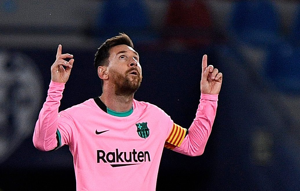 Lionel Messi nach Treffer