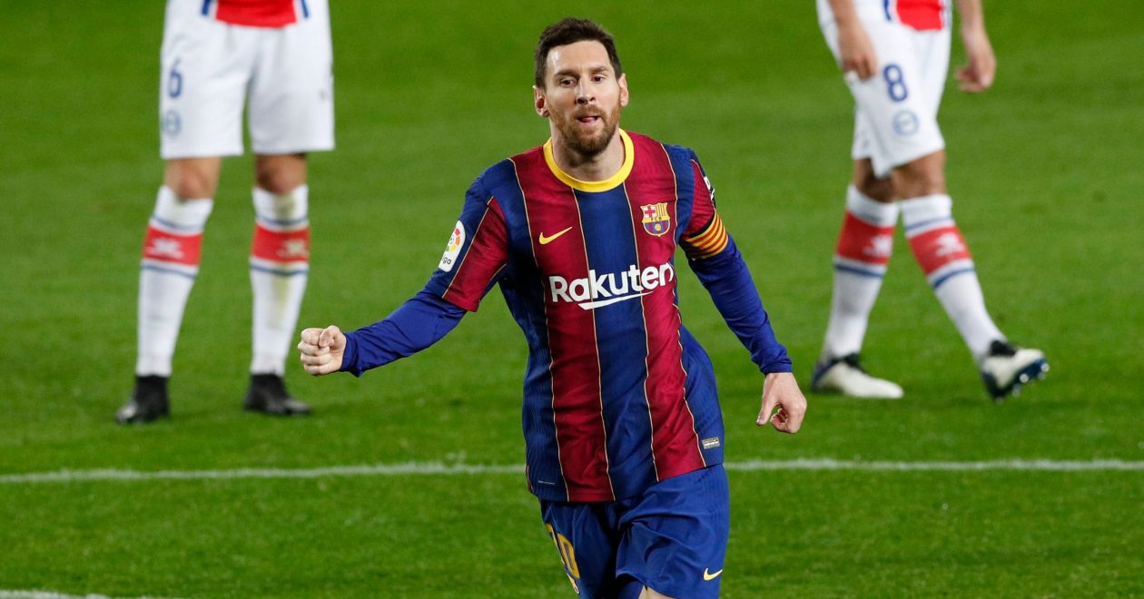 Lionel Messi nach Treffer