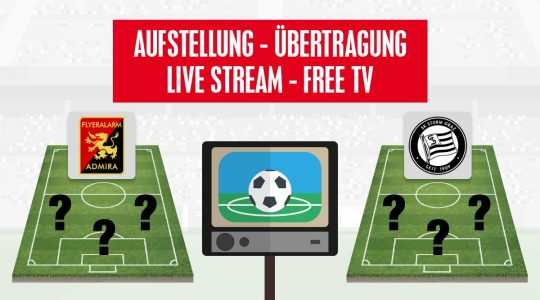 FC Admira Wacker Mödling - SK Sturm Graz | Aufstellung