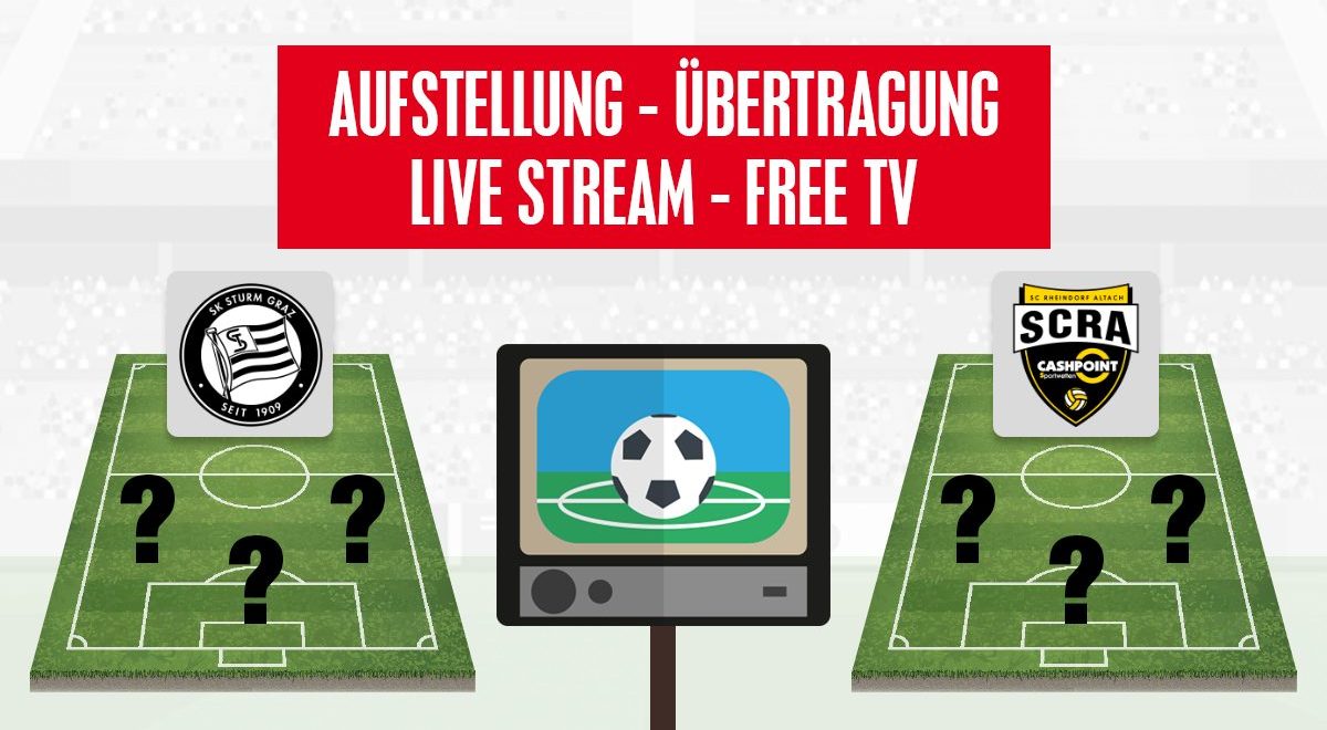 SK Sturm Graz - SCR Altach Aufstellung & Übertragung